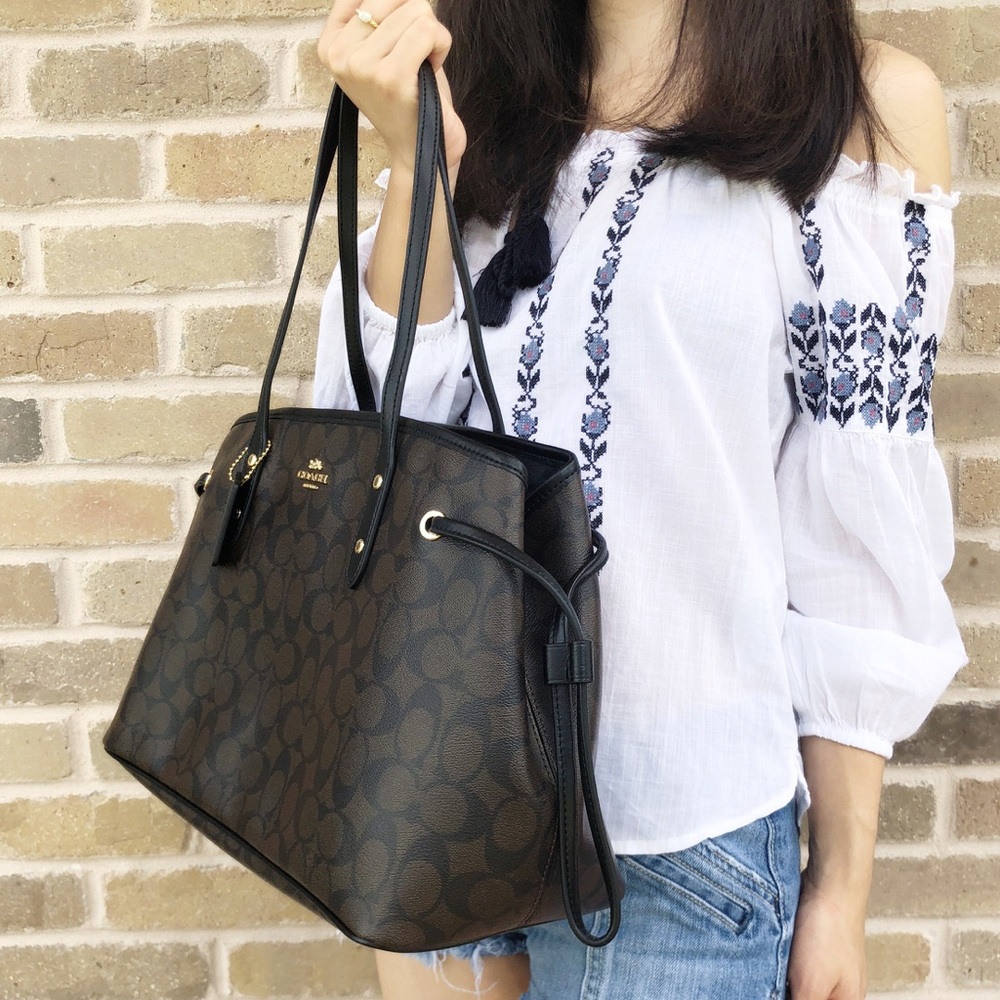 Gaby’sBags👜💕- Coach  Large purse Brown Black - Picture 2 of 8